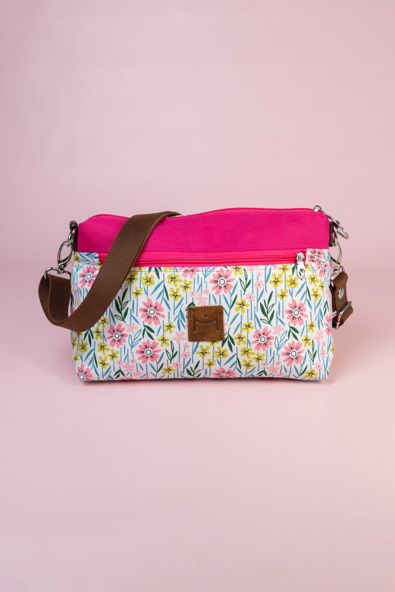 MiniBandolera - Fucsia + Flourish